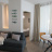 sala e angolo cottura e divano letto